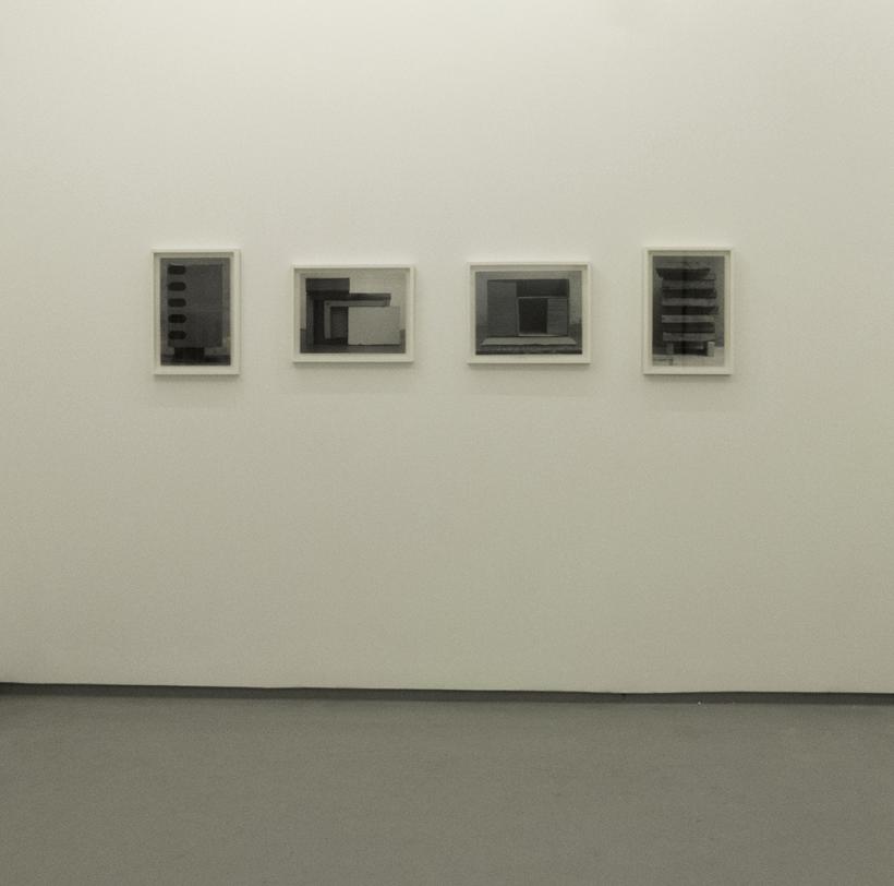 Installation view, Concrete Fictions, from Prototype series (2012) Ricardo Alcaide, ink jet print on cotton paper. Courtesy of the artist. Photograph Kadie Salmon
